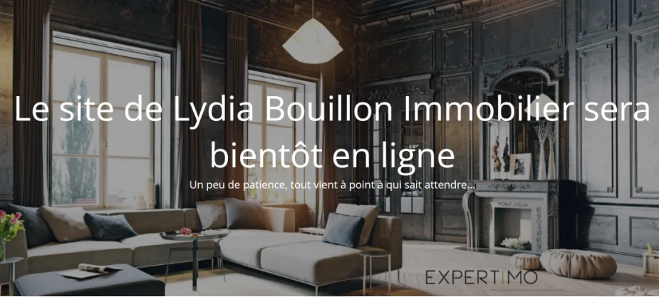 Site de Lydia Bouillon Immobilier, Île-de-France